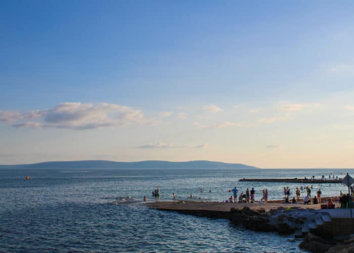 people swimming at salthill