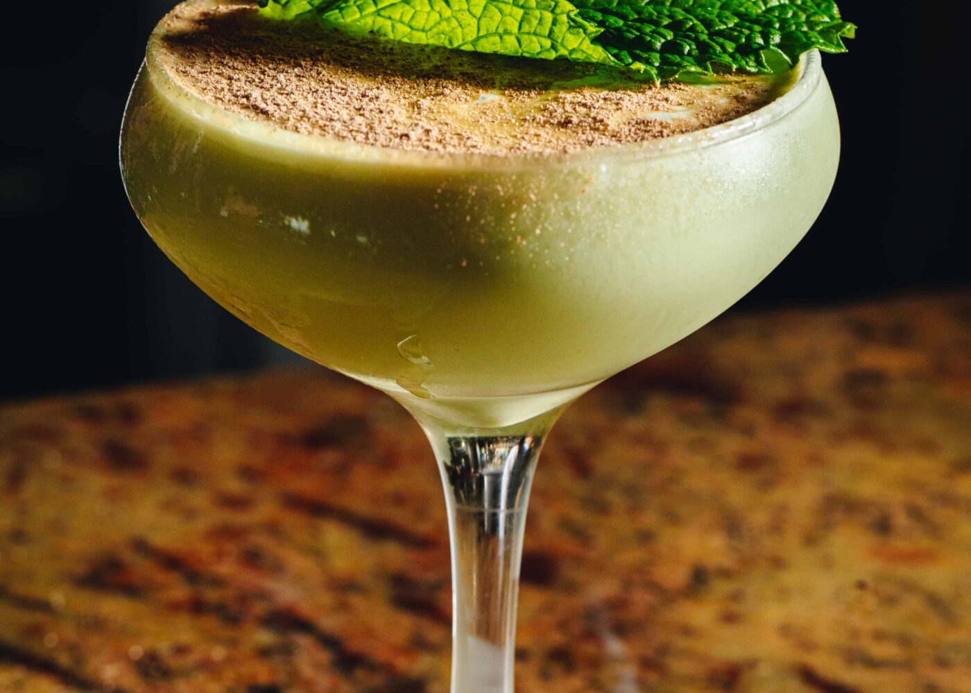 Mint Chocolate Cocktail at Salthill Hotel Galway