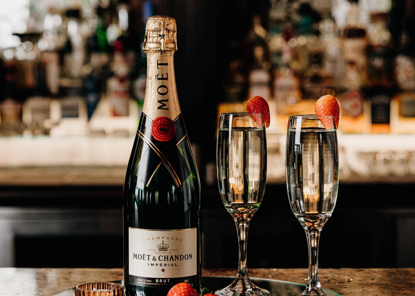 Champagne and strawberries at Salthill Hotel Galway