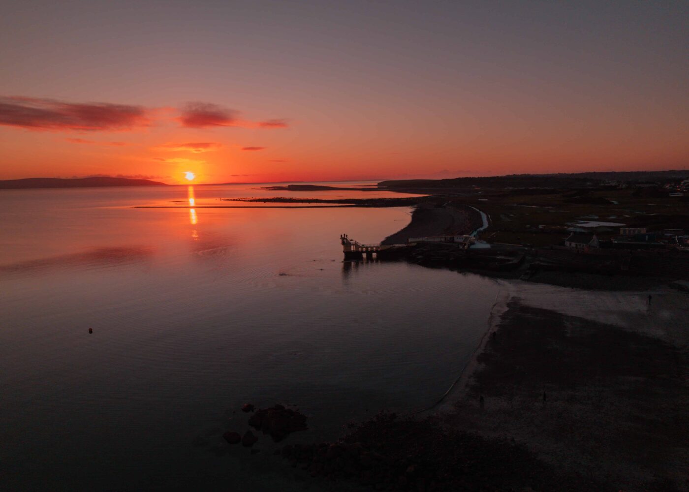 Evening photo of Blackrock tower at Salthill Hotel Galway