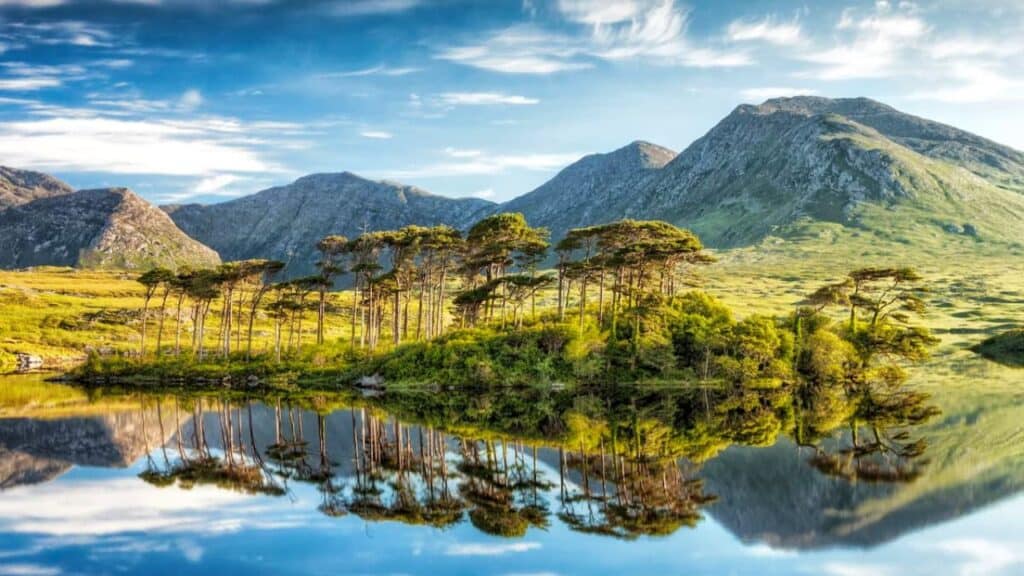 Connemara National Park during the summer in galway