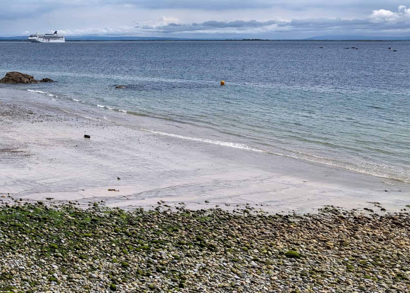 huge cruiser ship anchored near salthill beach at 2025 02 11 05 37 58 utc e1744721224234